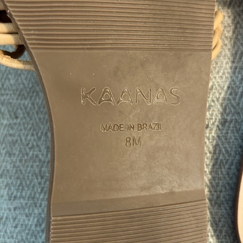 KAANAS Atka Spiderweb Band Slip-On Sandals - Size 8M - Picture 6 of 6